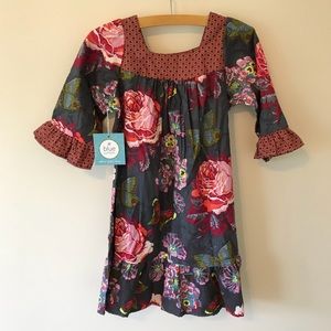 NWT Black Rose Lily Girl’s Dress rare